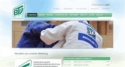 Desktop Screenshot of judo.btvonline.de